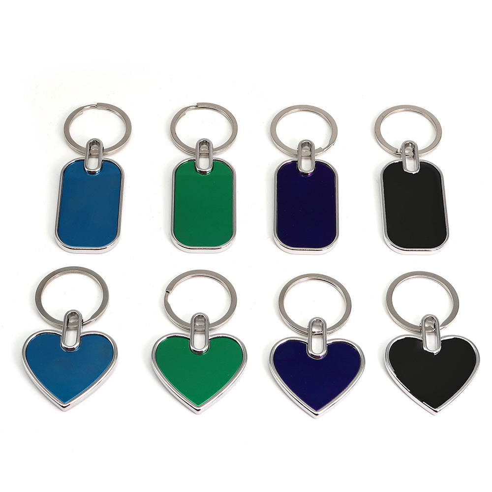 Fashion Simple Stainless Steel Keychain
